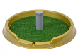 Туалет со столбиком Redplastic Рокки для собак мелких пород, круглый, с искусственной травой, d60 см. (арт. 2935)