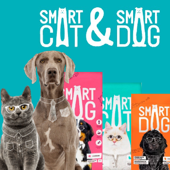 НОВИНКА! В наличии сухой корм Smart Dog для собак и Smart Cat для кошек!