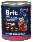 Консервы для собак Brit Premium (с сердцем и печенью)