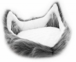 Redplastic Лежак для собак Волчонок#1 овальный, с подушкой (9304)