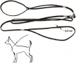Ринговка шнур капроновая для собак, 5мм, с кольцом (несколько цветов) Redplastic