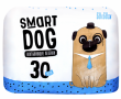 Гипоаллергенные одноразовые впитывающие пеленки для собак Smart Dog, 60х60 см, 30 шт