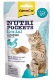GimCat Nutri Pockets Dental Лакомство для кошек (подушечки для здоровья зубов, с птицей)