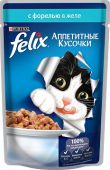 Пресервы Felix Purina (форель в желе) для взрослых кошек 85 г