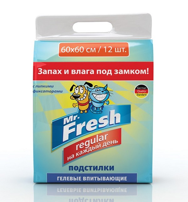 Пеленки для ежедневного применения Mr.Fresh Regular (F202)