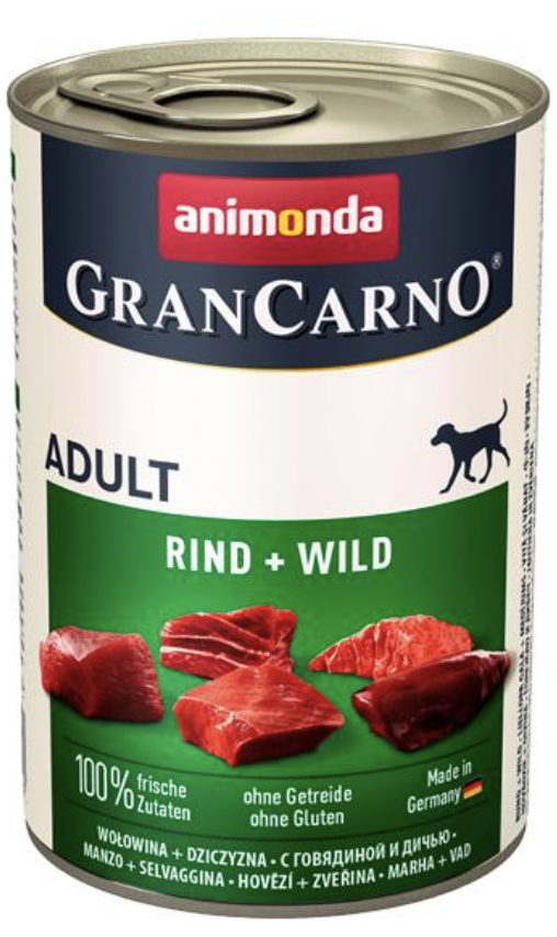 Консервы для собак Animonda Gran Carno Adult (с говядиной и дичью) (82736)
