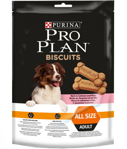 Лакомство для собак Pro Plan Biscuits (лосось с рисом)