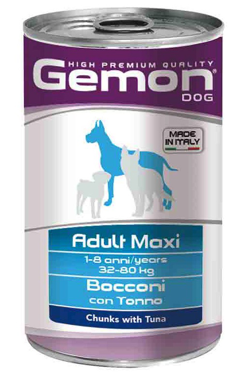 Gemon Dog Maxi Adult Консервы для собак  (кусочки с тунцом)