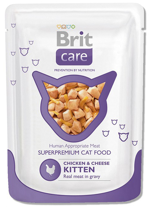 Пресервы Brit Care Kitten Chicken & Cheese 80 г
