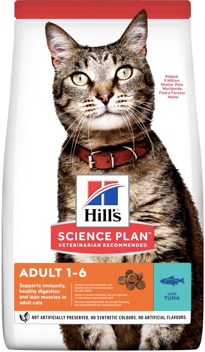 Hills Science Plan для взрослых кошек с тунцом