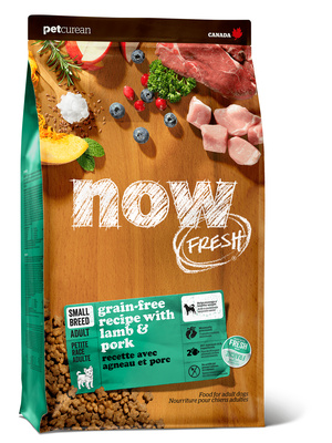 NOW FRESH Grain Free Small Breed Red Meat DF 26/16 Беззерновой корм для взрослых собак малых пород с ягненком и овощами