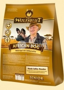 Wolfsblut African Dog Senior (Африканская собака) 22/12 - сухой корм для пожилых собак (дикая птица, батат)