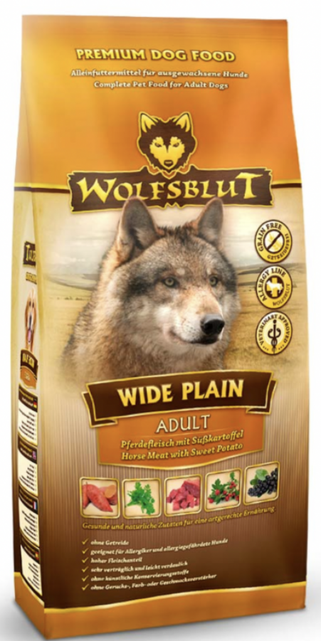 Wolfsblut Wide Plain (Широкая равнина) 26/16 - сухой корм для взрослых собак, с кониной