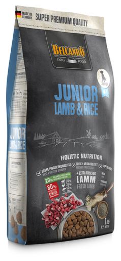 Belcando Junior Lamb & Rice - корм для щенков, склонных к аллерг. реакциям средних и крупных пород с 4-х месяцев (ягненок)