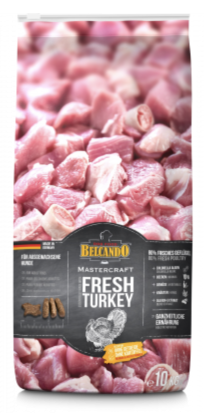 Belcando Mastercraft Fresh Turkey - сбалансированный беззерновой корм для взрослых собак c мясом индейки.