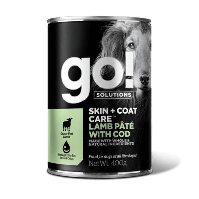 GO Skin + Coat Lamb Pate with Cod DF - консервы для щенков и собак с ягненком и треской