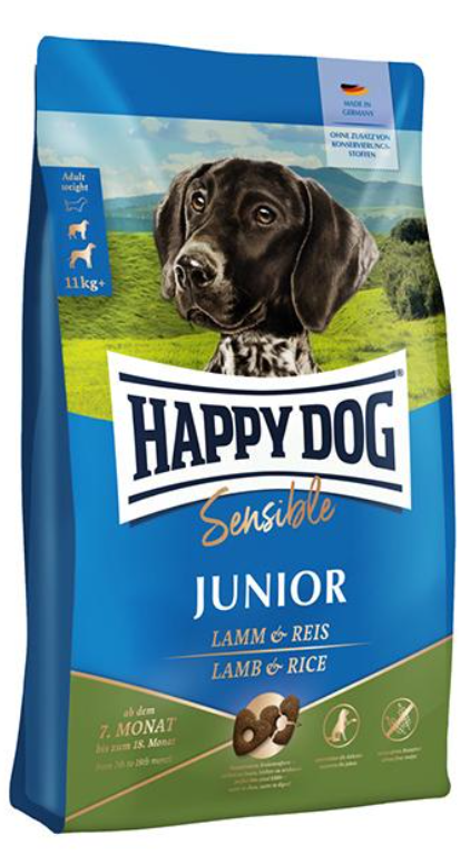 Happy Dog Junior Sensible (Ягненок, рис)
