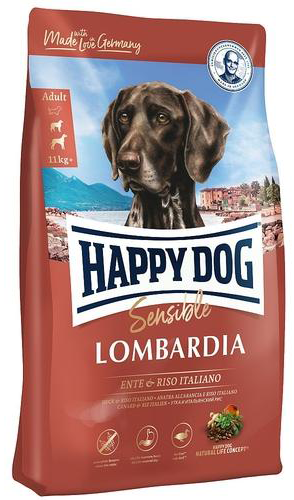 Happy Dog Sensible Lombardia (Утка, рис)