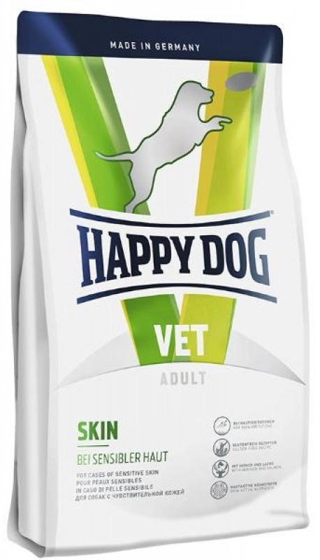 Happy Dog VET Diet Skin - беззерновой лечебный корм для собак (при проблемной коже и шерсти)