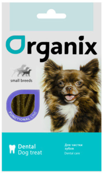 Organix Dental Cares лакомство для собак малых пород палочки-зубочистки