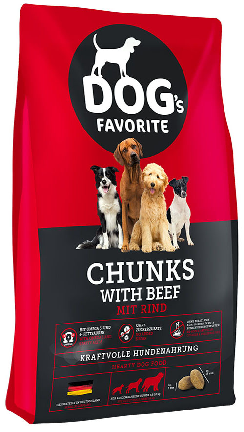 Happy Dog Dog´s Favorite Chunks Beef