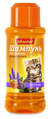 Шампунь для котят Amstrel для котят кондиционирующий с медом и шалфеем (000288)