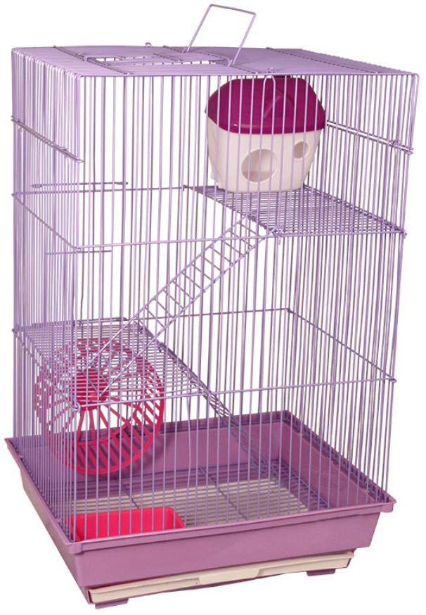 Triol Клетка для мелких животных, три этажа, эмаль, 345*280*535 мм (арт. 40691020)