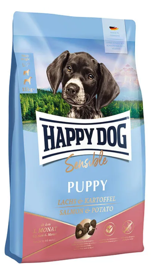 Happy Dog Sensible Puppy (Лосось, картофель)