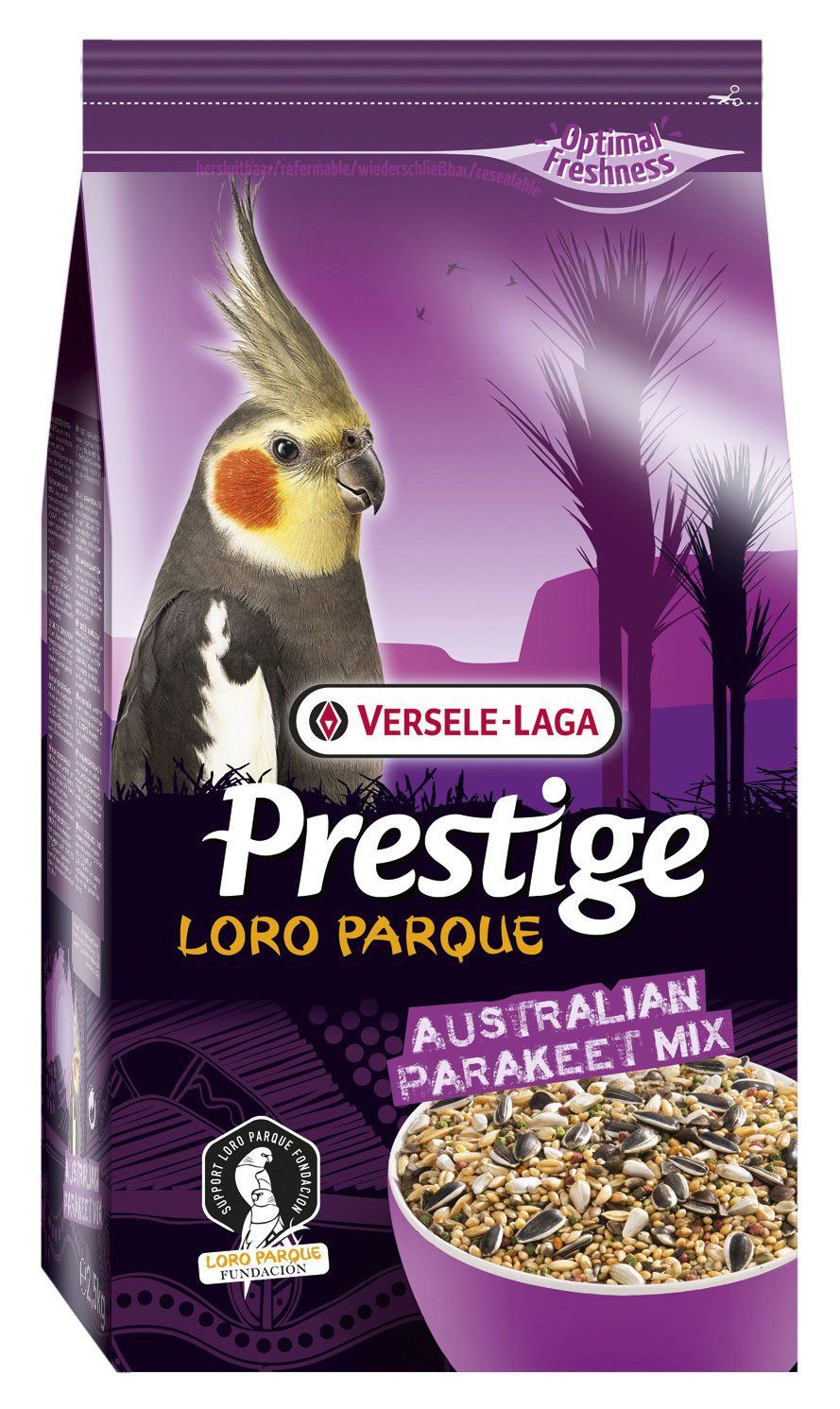 Корм для австралийских средних попугаев Versele-Laga Prestige Australian Parakeet Loro Parque Mix 