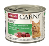 Консервы для кошек Animonda Carny Adult Beef, Turkey & Rabbit (83709, 83725)