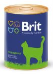 Консервы для кошек Brit Premium (Говядина) 340 г