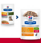 Hills Prescription Diet c/d Stress+Metabolic - диетические пресервы для кошек, с курицей