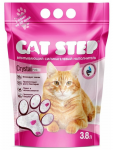 Cat Step Crystal Pink (сакура) Наполнитель для кошачьего туалета, силикагель