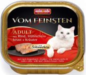 Паштет для кошек Animonda Vom Feinsten Adult 100 г (с говядиной, куриной грудкой и травами) 83264