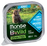 Консервы для кошек Monge Cat BWILD Anchovies-Veg 100 г