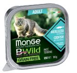 Консервы для кошек Monge Cat BWILD Merluzzo-Veg 100 г