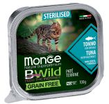 Консервы для кошек Monge Cat BWILD Sterilised Tune-Veg 100 г