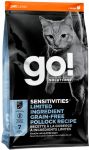 GO! SENSITIVITIES Limited Ingredient Grain Free Pollock Recipe 30/15- беззерновой корм для котят и кошек с чувствительным пищеварением с минтаем 