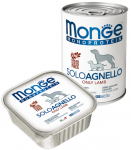 MONGE DOG SOLO LAMB - Монопротеиновый консервированный корм для собак, с ягненком (150 гр., 400 гр.)