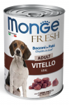 MONGE FRESH ADULT VEAL - Консервированный корм для взрослых собак с телятиной (400 г)