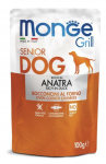 MONGE GRILL POUCH Senior Anatra - Влажный корм (пауч) для пожилых собак с кусочками утки (100 гр.)