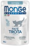 Пресервы Monge Mono Kitten Trout PATE Trota для котят (форель) 85 г