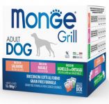Monge Dog Grill MULTIBOX набор паучей для собак (свинина, лосось, ягненок и овощи) 12шт 100 г