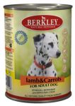 Berkley консервы для взрослых собак с ягненком и морковью, 400 гр.(532528)
