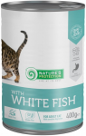 Natures Protection Sensitive Digestion White Fish - влажный корм для взрослых кошек с чувствительным пищеварением, белая рыба