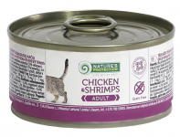 NP Cat Chicken & Shrimps полноценный корм с курицей и креветками для взрослых кошек 100 г