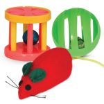 Triol Набор игрушек для кошек (мяч, мышь, барабан), d35мм; 85мм; 40мм (арт. ТР 22181040)