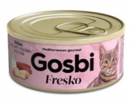 Gosbi Fresko Kitten Tuna Chicken Milk - влажный корм для котят с тунцом, курицей и молоком