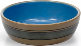 Миска для кошек керамическая с синими полосками 12,5 см. (ВЕТ 451575) Beeztees