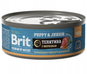 Brit Premium Puppy Veal - консервы с телятиной и морковью для щенков, 100 г (арт. 5048946)